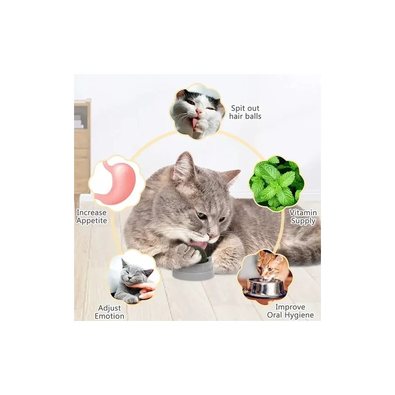 Catnip Pelota Giratoria Gatos 1 Bola Hierba Gatera Juguete