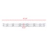PIT66 1Pc Chrome Upper Bumper Grille Skin Guard Snap On