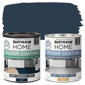 Rust-Oleum 367595 Home Interior Floor Coating Kit, Matte Navy