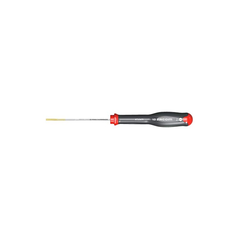 Facom at 2.5 X 75 mm Protwist Screwdriver for Slotted