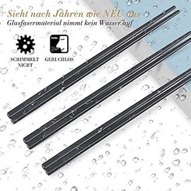 KYONANO Chopsticks, 10 Pairs of Alloy Chopsticks, Dishwasher Safe, Washable, Reusable Fibreglass Chopsticks with Bamboo Storage Box, Lightweight Non-Slip Cutlery, Cherry Blossom