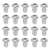 PATIKIL 20pcs 1/4-20x3/8" Hex Socket Head Cap Bolts 304 Stainless