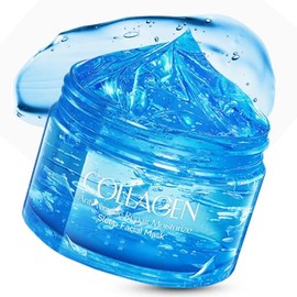Renew Overnight Sleeping Facial Mask with Collagen - Anti Aging Anti Wrinkles Hydrating Face Mask for Skin Care & Repair