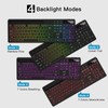 AOC KB600 Wireless Keyboard with 7-Color RGB Backlit, 2.4GHz Full-Size