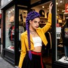 MORTICIA Long Purple Braided Ponytail Hair Accessory, 29 in Clip-On