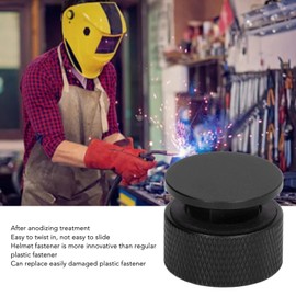 Welding Hood Helmet Fasteners Headgear Replacement Parts Accessories Screws Flip Hood Aluminum (Black)