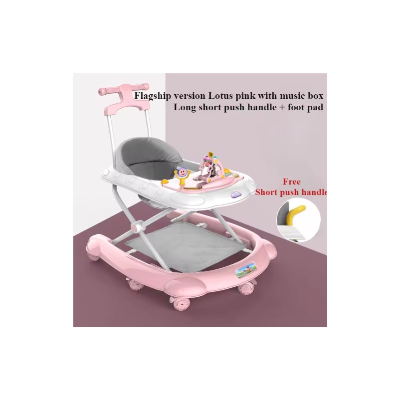 2-in-1 Baby Walker for Walking Practice – Adjustable Activity Walker