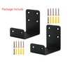 Heavy Duty Mantel Brackets，Floating Shelf Fireplace Bracket，U-Shaped Beam-Style Mantel Support(2
