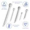 225 Pcs Stainless Steel Cotter Pin Assortment Kit, Cotter Pin