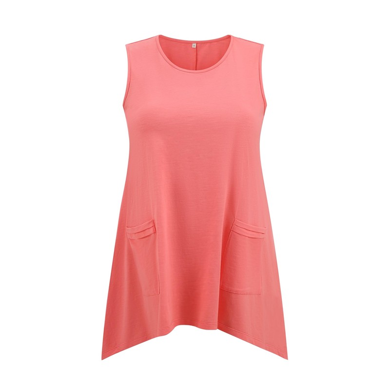VIBOHCILLE Plus Size Tank Tops for Women Sleeveless High Low