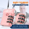 SURE LOCK TSA Approved Luggage Locks, Open Alert, Easy Read