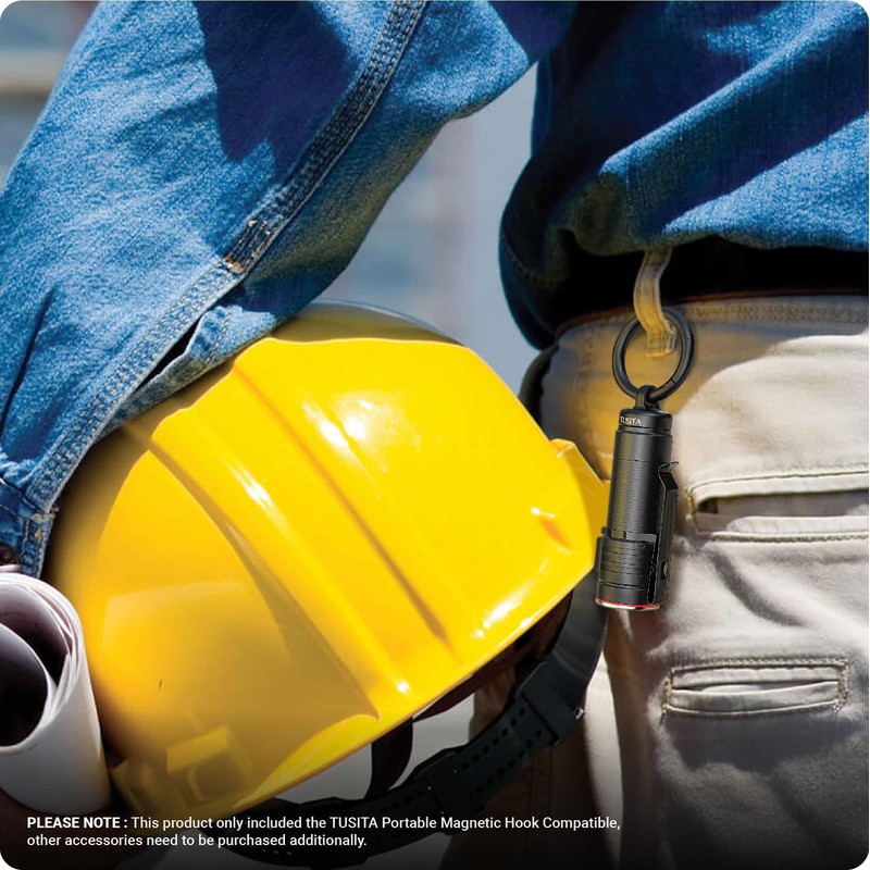 TUSITA Portable Magnetic Hook Compatible with Olight Nebo Torches