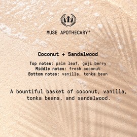 Muse Bath Apothecary Hand Ritual - Aromatic and Nourishing Foaming Hand Soap, Infused with Natural Aromatherapy Essential Oils - USDA Certified Biobased - 11.5 oz, Coconut + Sandalwood