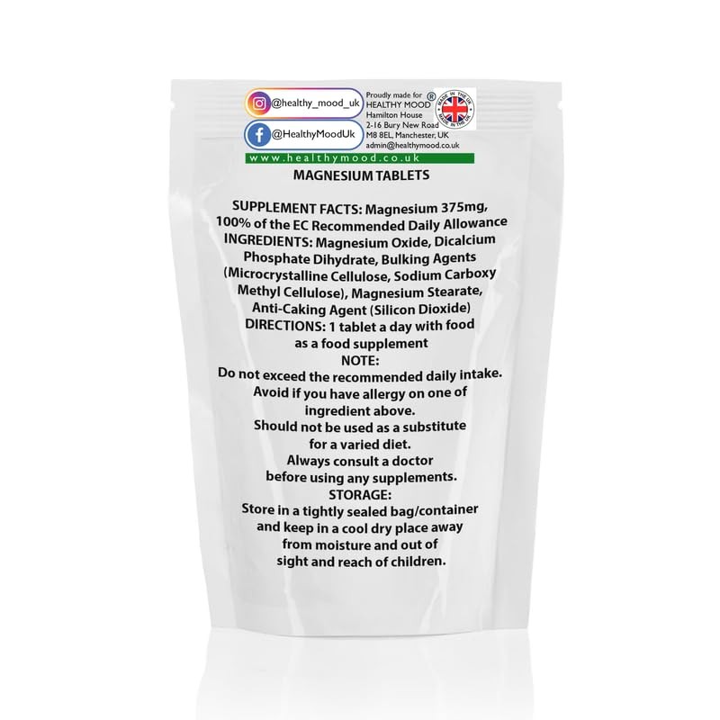 Magnesium 7 Tablets 375mg – Essential Mineral Supplement for Bone
