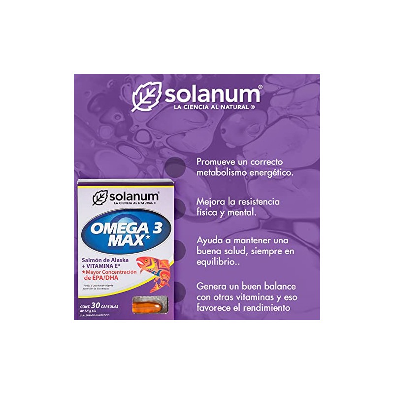 Omega 3 Max Salmón de Alaska | + Vitamina E