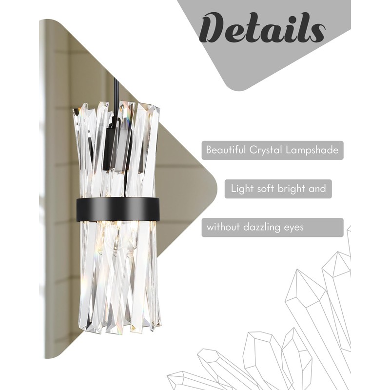 Ken & Ricky Crystal Pendant Lights, Modern Pendant Lights Kitchen