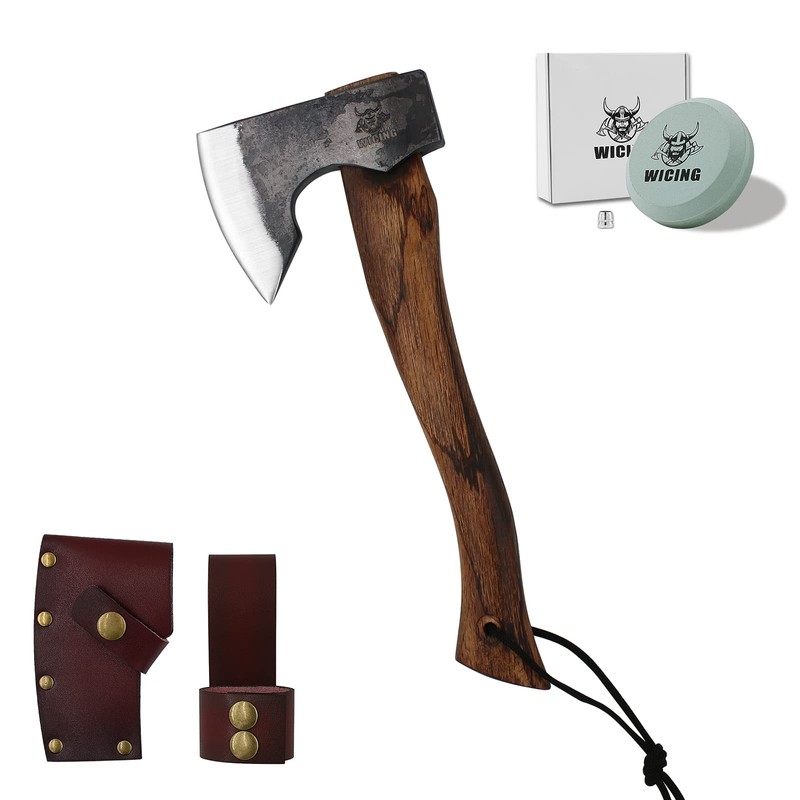 WICING 13.5 Inch Hatchet, Camping Axes and Hatchets 1065 Carbon