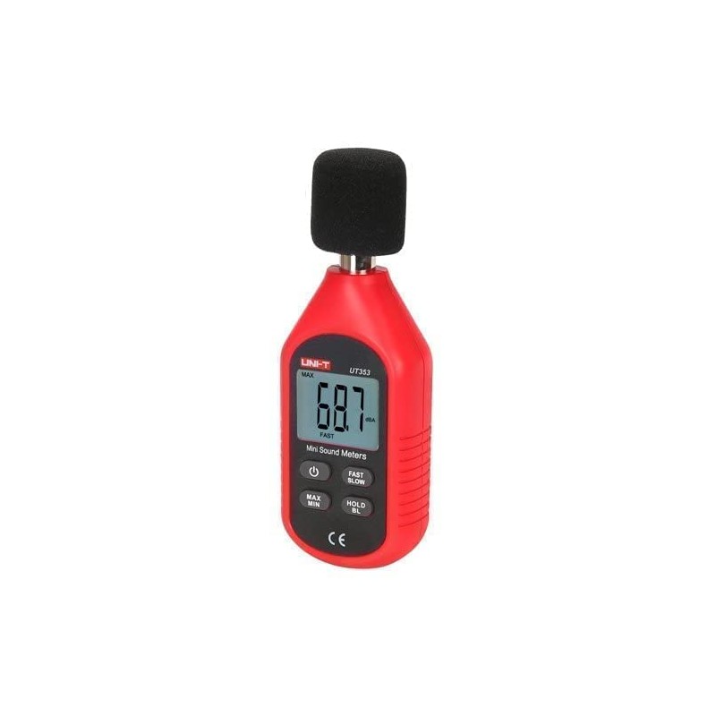 Unit 530134371 Mini Digital Sonometer, Red