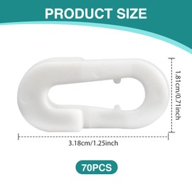 Asheyya 40PCS Football Goal Net Clips, Soccer Goal Accessories Plastic Net Clips