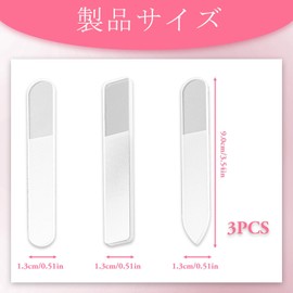Docemyr Nail File, Nail Polishing, Latest Nanotechnology, Glass, Shines in 5 Seconds