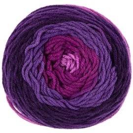 Yarn Bee Medium Yarn for Crocheting & Knitting – Soft Yarn Skein – 355 Yards of 100% Acrylic Yarn for Crocheting Blankets, Hats, & More – DIY Handcrafting Accessories-Grape Jamboree - Set of 3