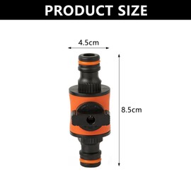 IUSOT 2 Pack for Hozelock Connectors, Quick-Release in-line Shut-Off Valve for Garden Hose Pipe, Hose Pipe Connector, Compatible for Hozelock Tap Connector, Durable Garden Hose Shut-Off Coupler
