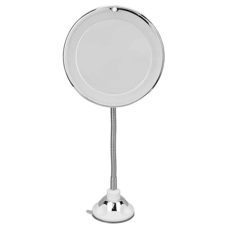 Magnifying Mirror 10X Magnification LED Fill Light Suction Cup Adjustable