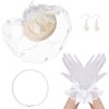 4 Pieces Tea Party Fascinators Fascinator Hat for Women Funeral