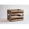 Darla'Studio 66 Medium Stained Vinyl Record Holder Wood Crate