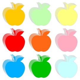 FSSTUD 90 Pcs Multicolored Apple Cutouts, Paper Fall Decorative Cutout for DIY Crafts, Classroom Activities, Bulletin Boards