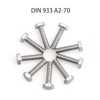 80 Pieces M5 x 16 Stainless Steel Hexagon Screws with