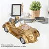 Old Couple Resin Grandma and Grandpa Car Model Saving Pot