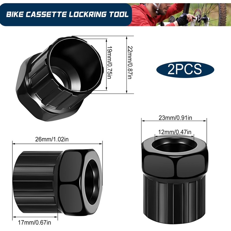 LPZMPZ 2 Pieces Sprocket Puller Sprocket Puller Bicycle Cassette Tool