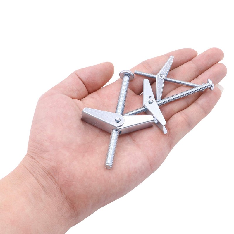 HELIFOUNER 24 Pieces Toggle Bolt and Wing Nut for Hanging