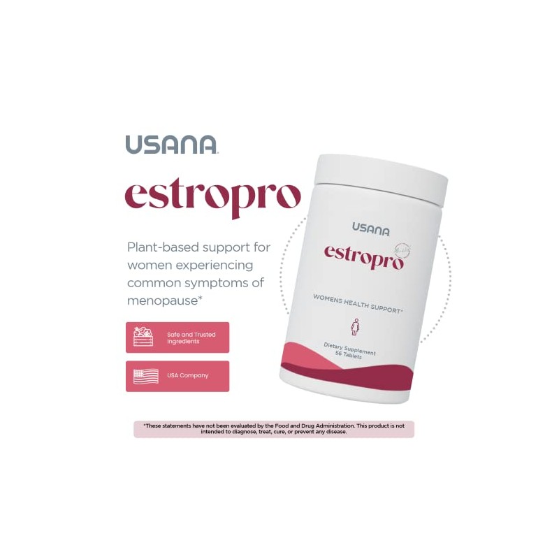 Usana Estropro Fitoestrógenos Apoyo Sintomático Durante Menopausia Tabletas Días Suministro