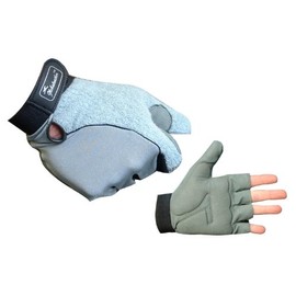 Globaleather Gel-Pad Wheelchair Gloves - Silver/Grey - Large