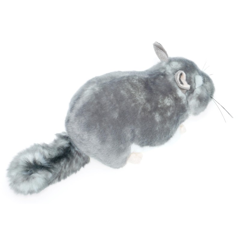 tachi Cuddly toy, plush toy, chinchilla, grey, white, lying down