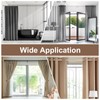 sourcing map 58Pcs Metal Curtain Hooks, Rustproof Offset Pin-on Drapery