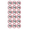 Birthday Stickers 70 Years | Pack of 54 | Stickers