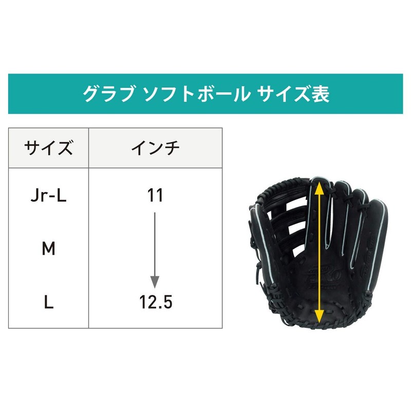 Falcon Boys' Softball Glove LH (Right Throw) FGS-211 Black, Large