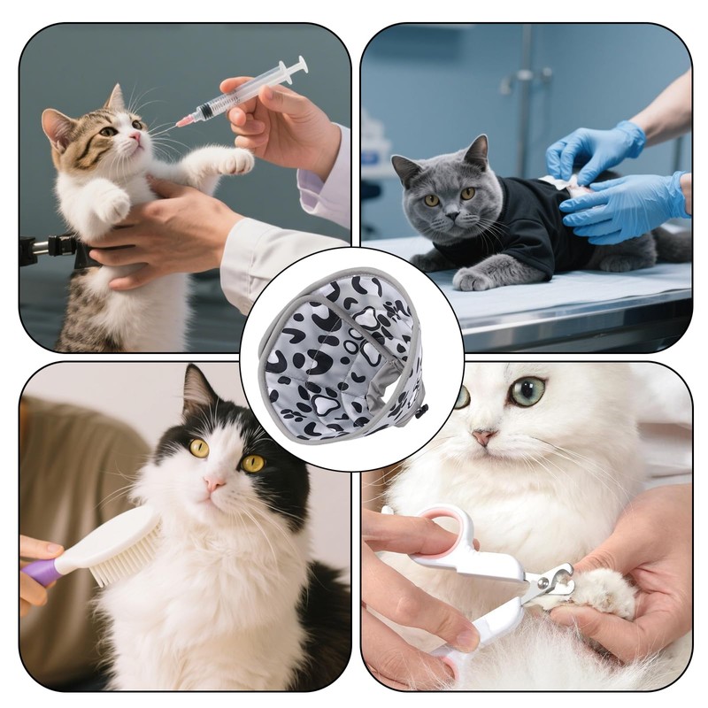 1PCS Cat Cone Collar Cat Cones to Stop Licking Adjustable