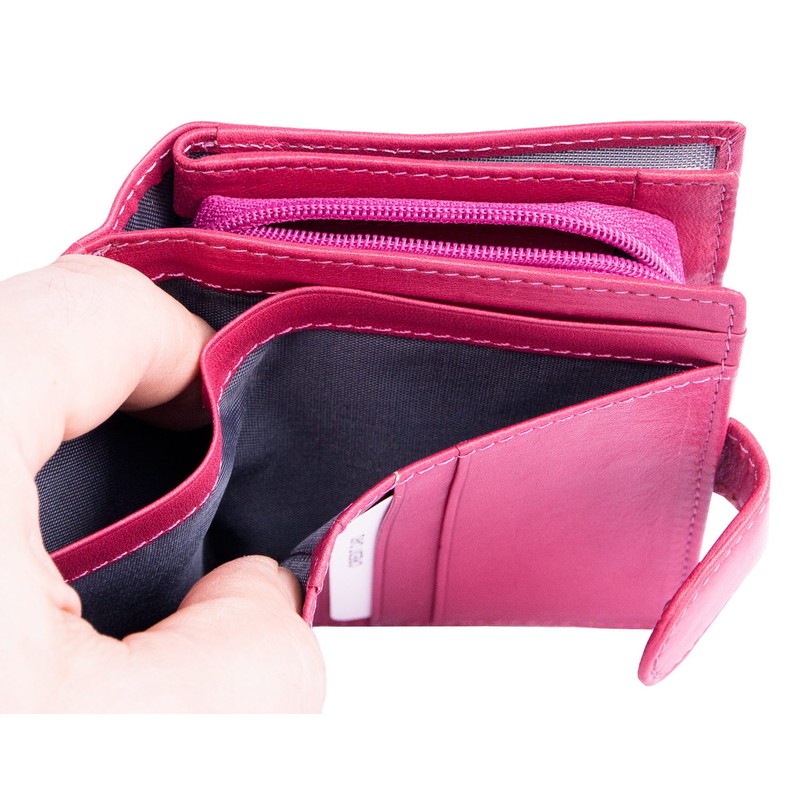 IL GIGLIO Women's Compact Size Genuine Leather Wallet Soft Without