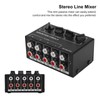 4 Channel Mini Mixer, Passive Mini Sound Mixer, Mini Stereo