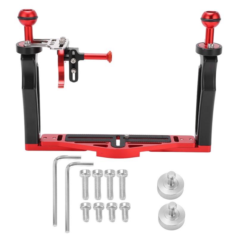 Dual Handle Tray Stabilizer Rig Diving Underwater Camera Housing Tray