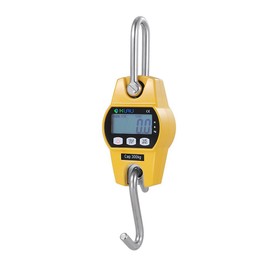 Klau Mini Hoist 300 kg / 600 lb Crane Scale Industrial Heavy Duty Digital Hanging Scales Yellow for Home Farm Factory Hunting