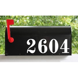 COBALT - Vintage Mailbox or House Numbers - 8" tall - Custom Vinyl Decal - Custom Lettering Home Address Office - OLDS - Die Cut Sticker