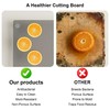 Tempered Glass Cutting Board with Lips, Clear Cutting Board, Easy
