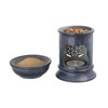 NKlaus Incense Burner 10 x 7.6 cm Soapstone - Flower