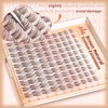 Brown Lash Clusters Natural Eyelash Clusters Wispy Individual Lash Extensions