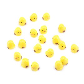20 x Mini Chicks Ornaments, Small Cute Full Yellow Chicks, Adorable Chicks for Home, Party, Garden, Landscape Ornaments, Decoration, Reusable Packaging
